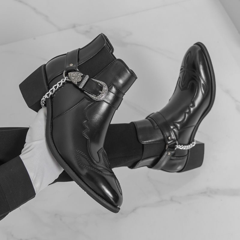 Ethnic Fashion Style - Men's Leather Boots British Style Business