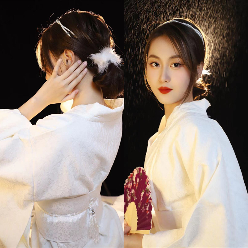 Ethnic Fashion Shoot - Retro Japanese Style Kimono Dress Lace