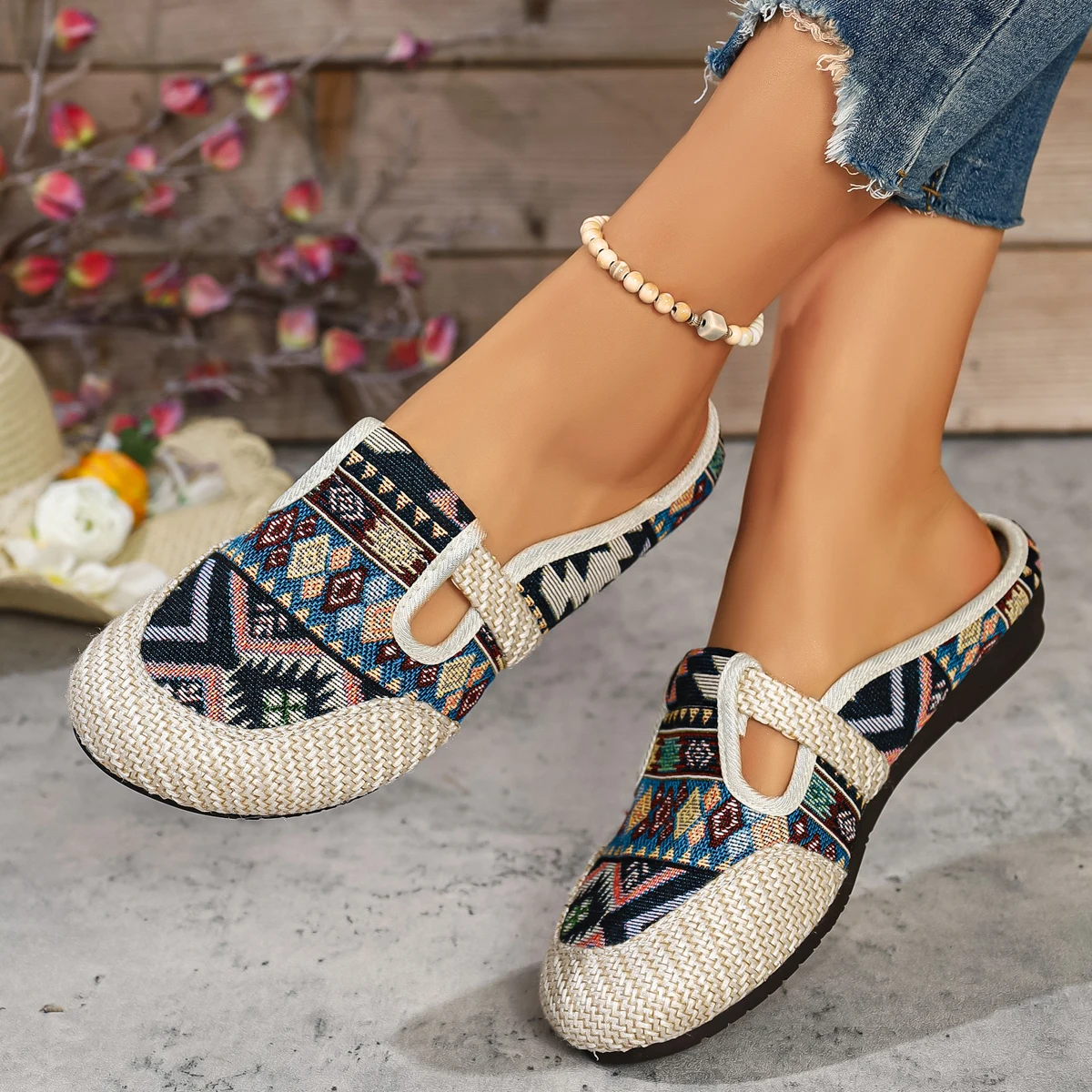 Ethnic Fashion Walk - Women's Ethnic Style Slippers Fashion Women