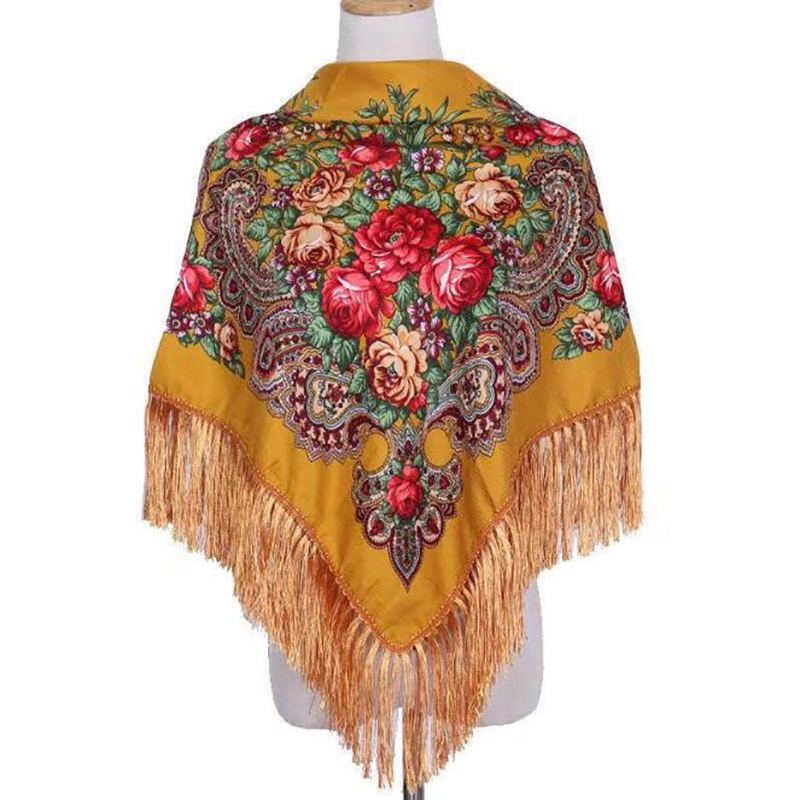 Retro Printed Scarf Winter Boh - Ethnic Boho Fashion ulasan dan harga