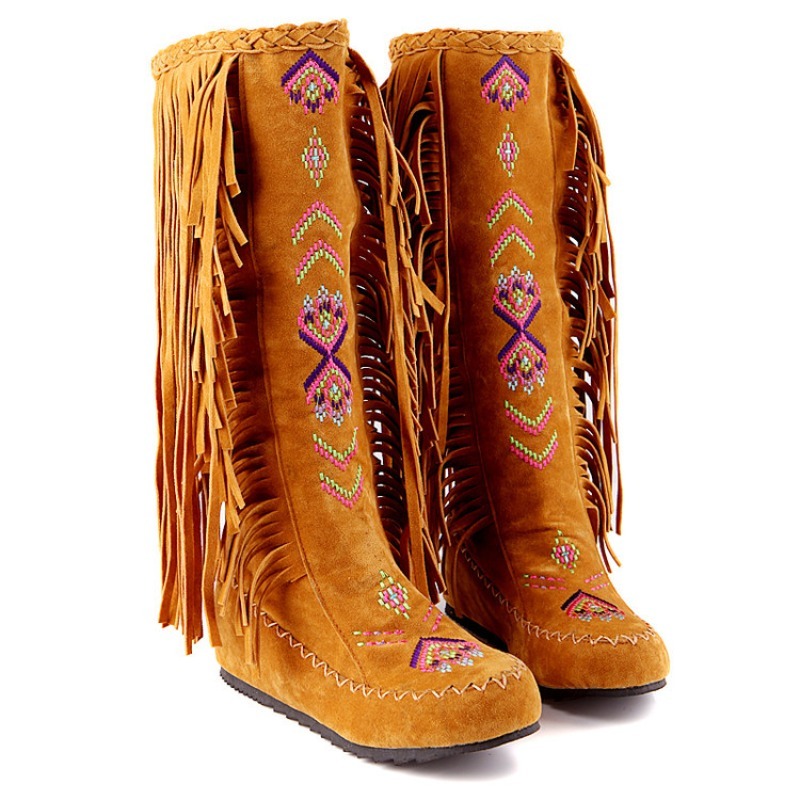 Tassel Boots Handmade Embroide - Ethnic Fashion Designer ulasan dan harga