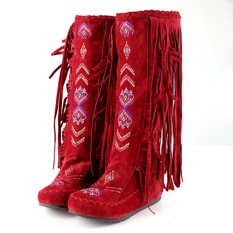 Tassel Boots Handmade Embroide - Ethnic Fashion Designer ulasan dan harga