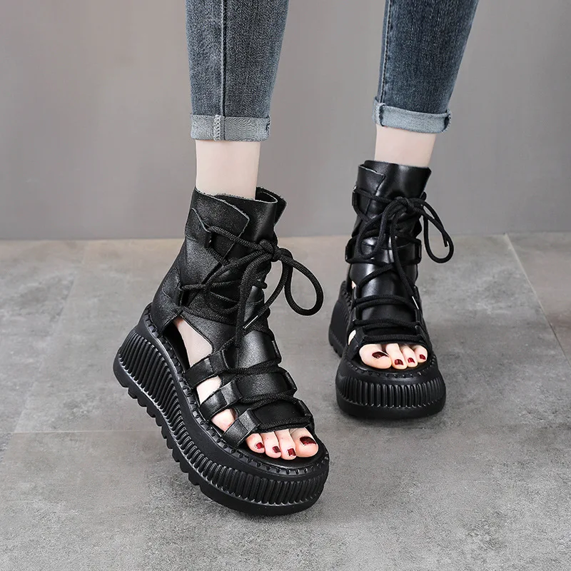 8CM Ethnic Cow Genuine Leather - Ethnic Fashion Style ulasan dan harga