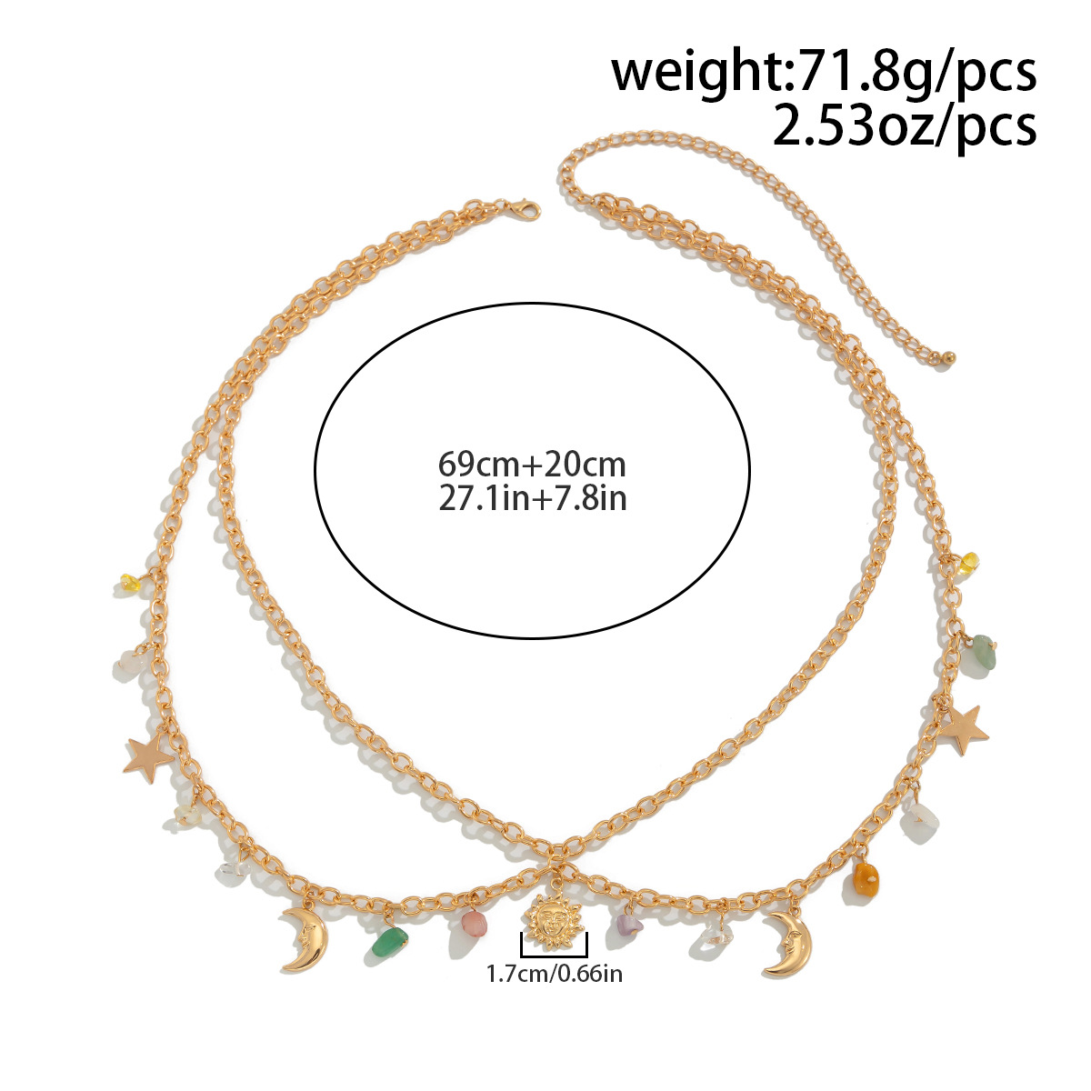 Boho Star Moon Sun Pendant Wai - Ethnic Boho Fashion ulasan dan harga