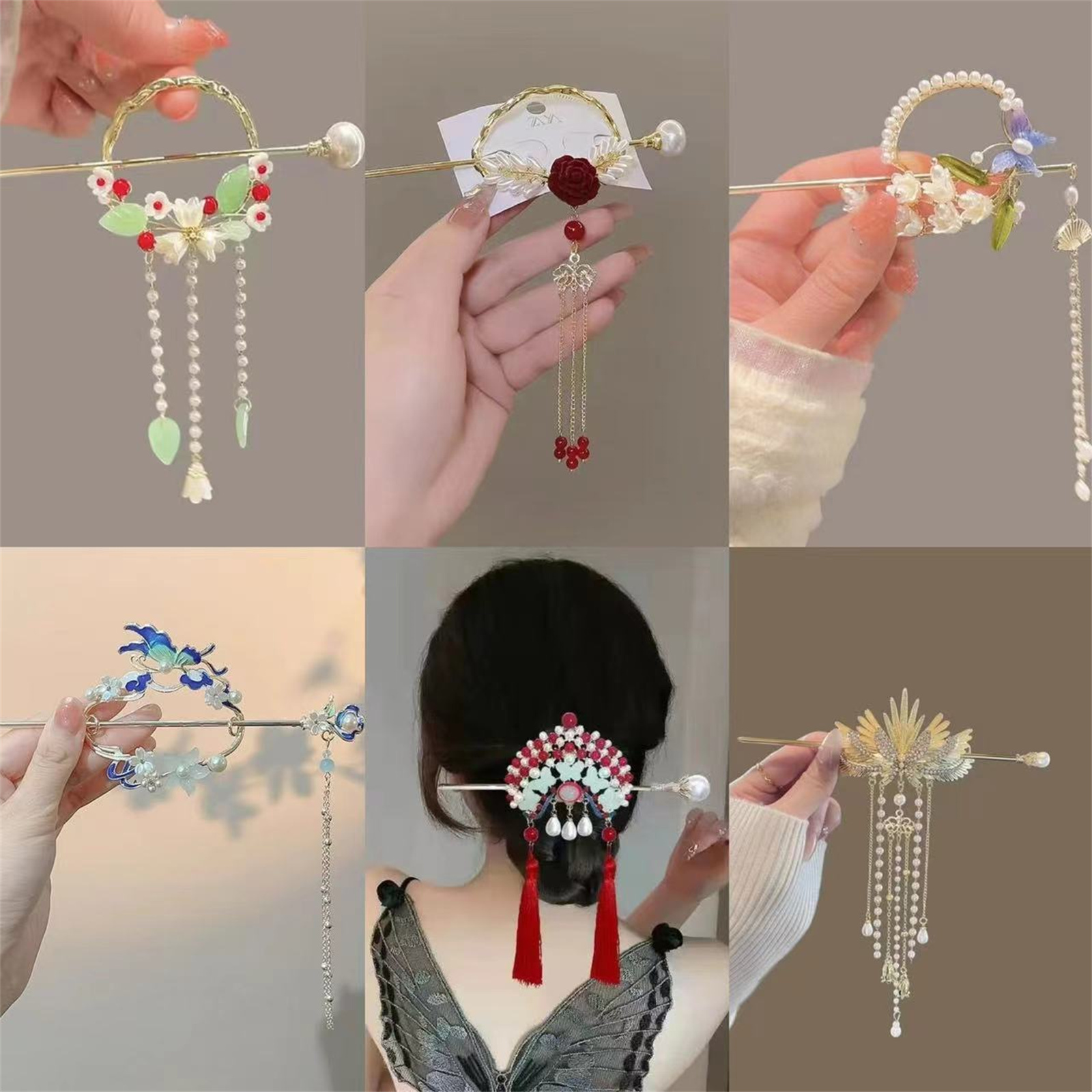 Ethnic Style Hairpin For Women - Ethnic Fashion Style ulasan dan harga