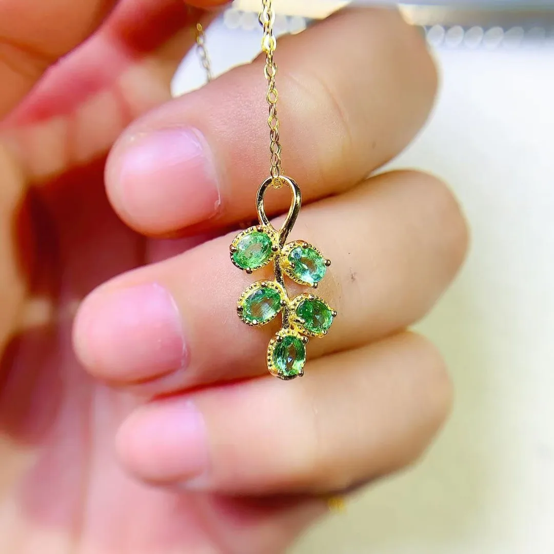 Opulent Genuine Emerald S925 S - Ethnic Fashion Designer ulasan dan harga