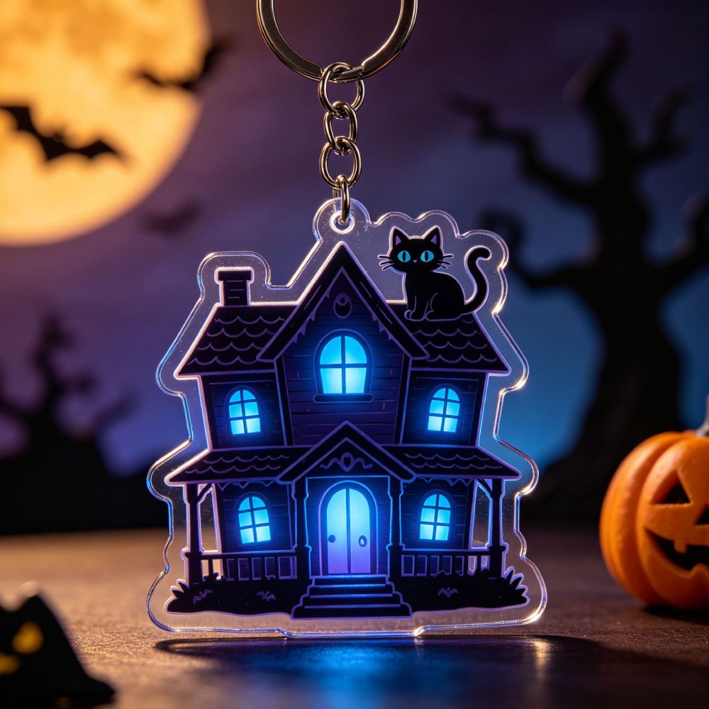 Halloween Haunted House Acryli - Ethnic Fashion House ulasan dan harga