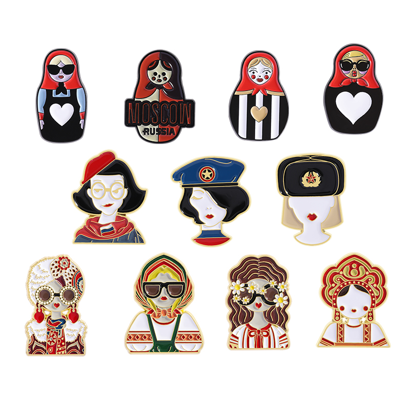 Cartoon Russian Girls Characte - Ethnic Fashion Images ulasan dan harga