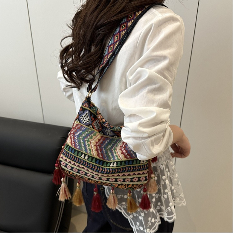 Bohemian Ethnic Pattern Tassel - Ethnic Boho Fashion ulasan dan harga