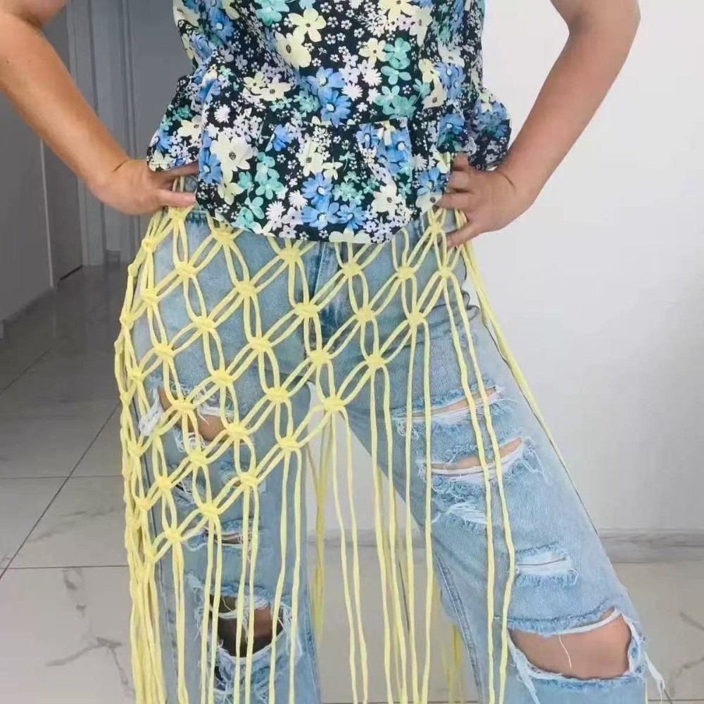 Fashion Bohemian Netted Fringe - Ethnic Fashion Designer ulasan dan harga