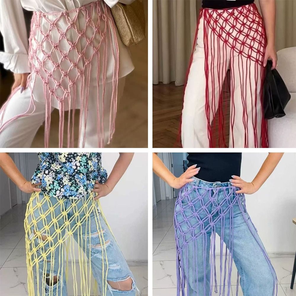 Fashion Bohemian Netted Fringe - Ethnic Fashion Designer ulasan dan harga