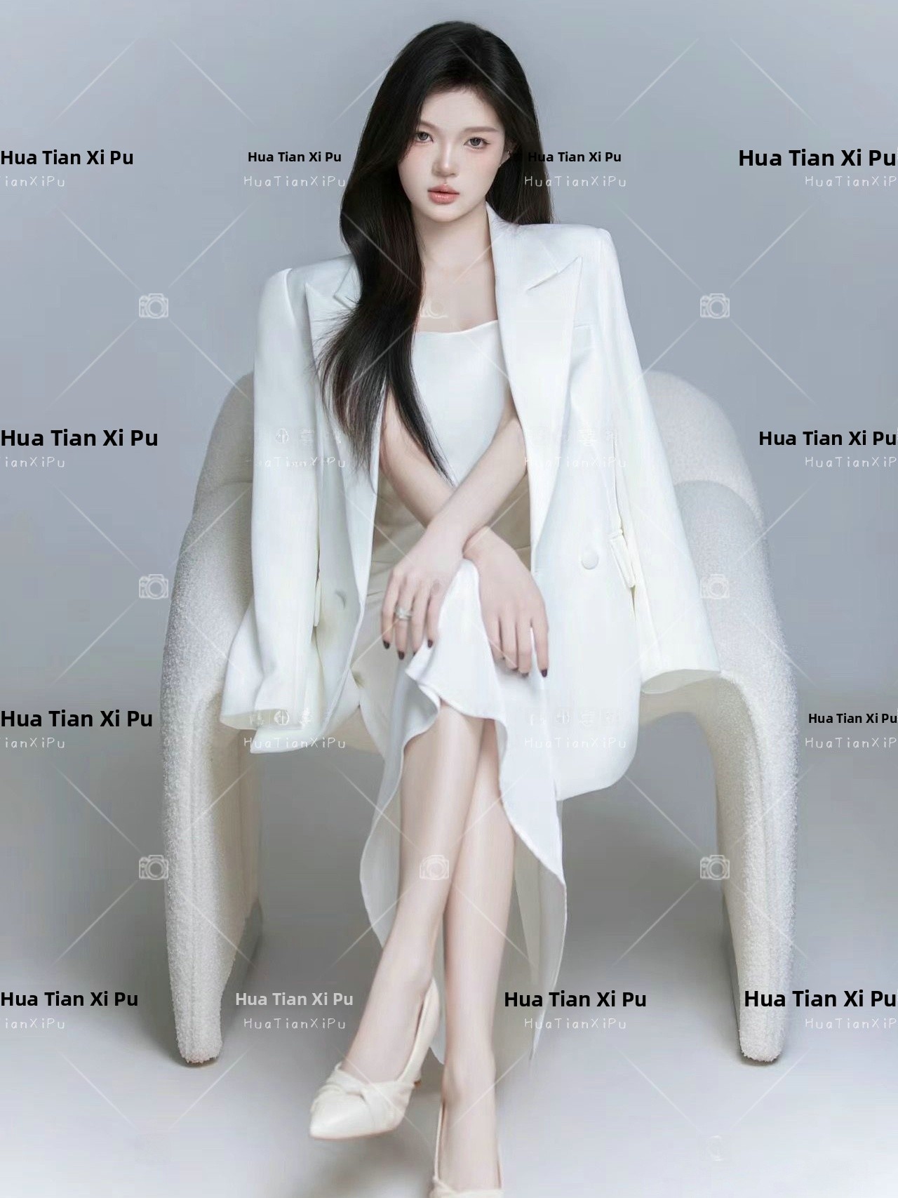 24 Studio New White Suit Theme - Ethnic Fashion Images ulasan dan harga