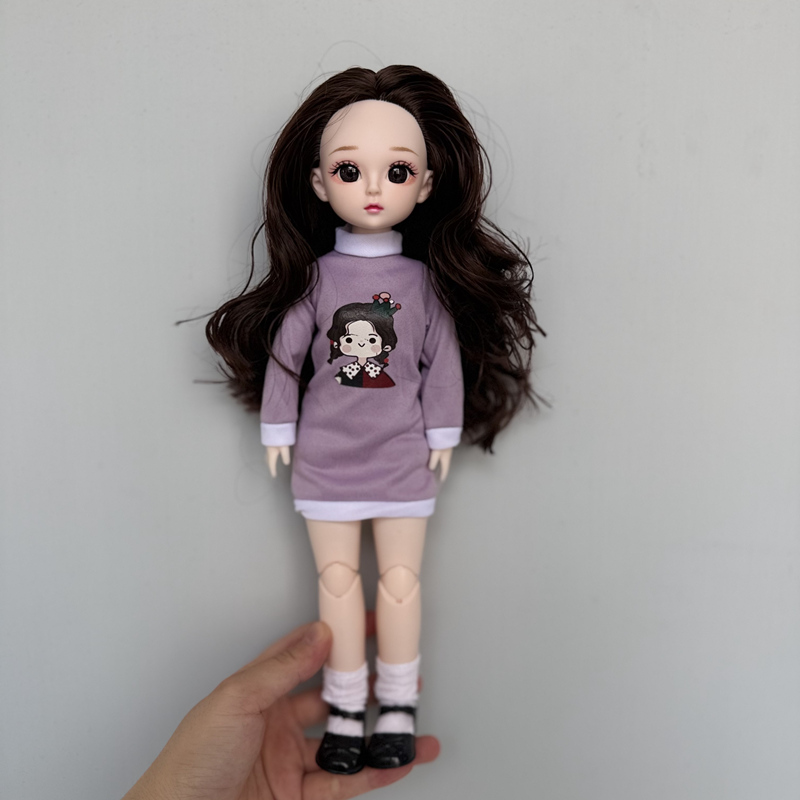 28cm Girl Doll with Clothe Diy - Ethnic Fashion House ulasan dan harga