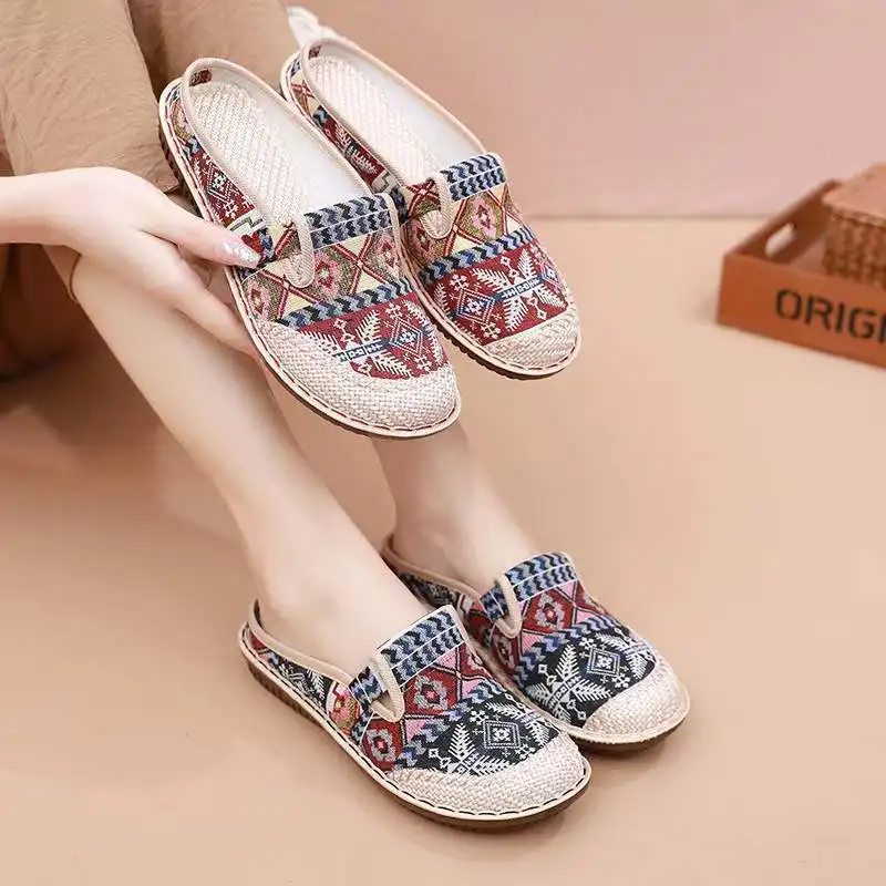 Womens Ethnic Style Slippers F - Ethnic Fashion Walk ulasan dan harga
