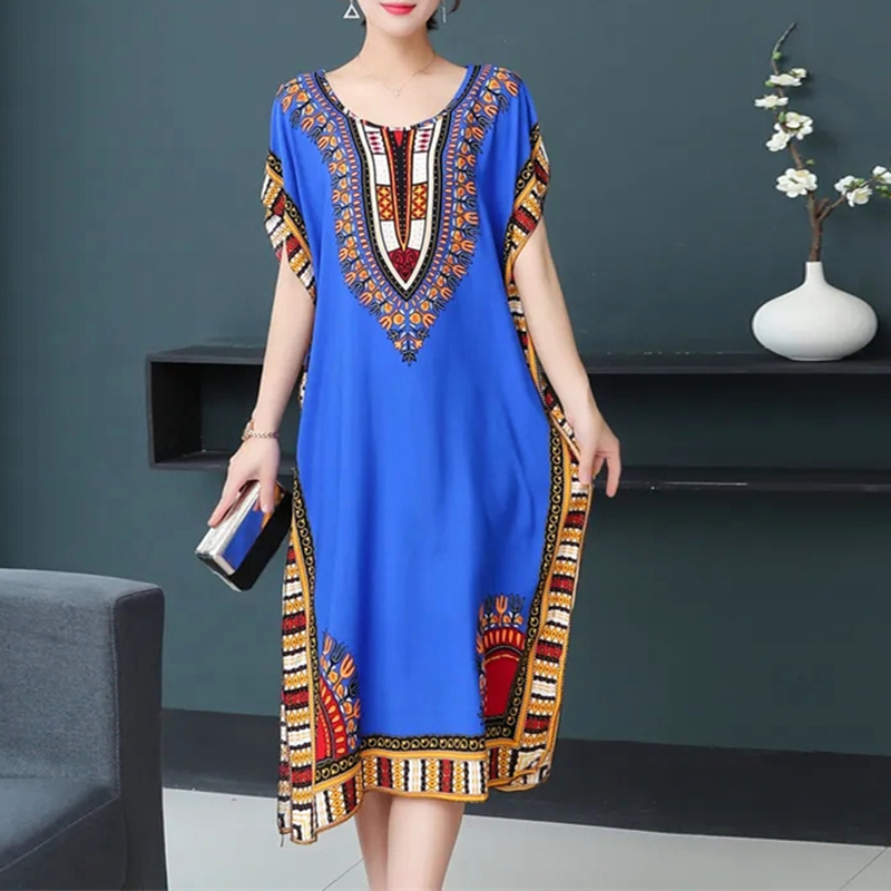 Casual Elegant Bohemian Printe - Ethnic Boho Fashion ulasan dan harga