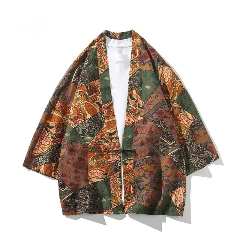 Ethnic Style Print Yukata Men  - Ethnic Fashion Style ulasan dan harga