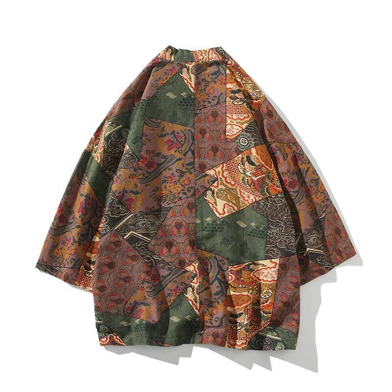 Ethnic Style Print Yukata Men  - Ethnic Fashion Style ulasan dan harga