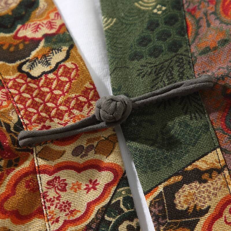 Ethnic Style Print Yukata Men  - Ethnic Fashion Style ulasan dan harga