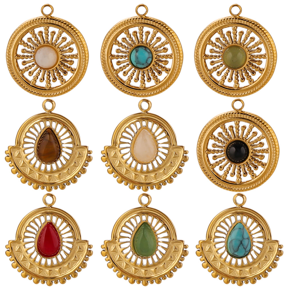 4pcs Stainless Steel Flower Fa - Ethnic Boho Fashion ulasan dan harga