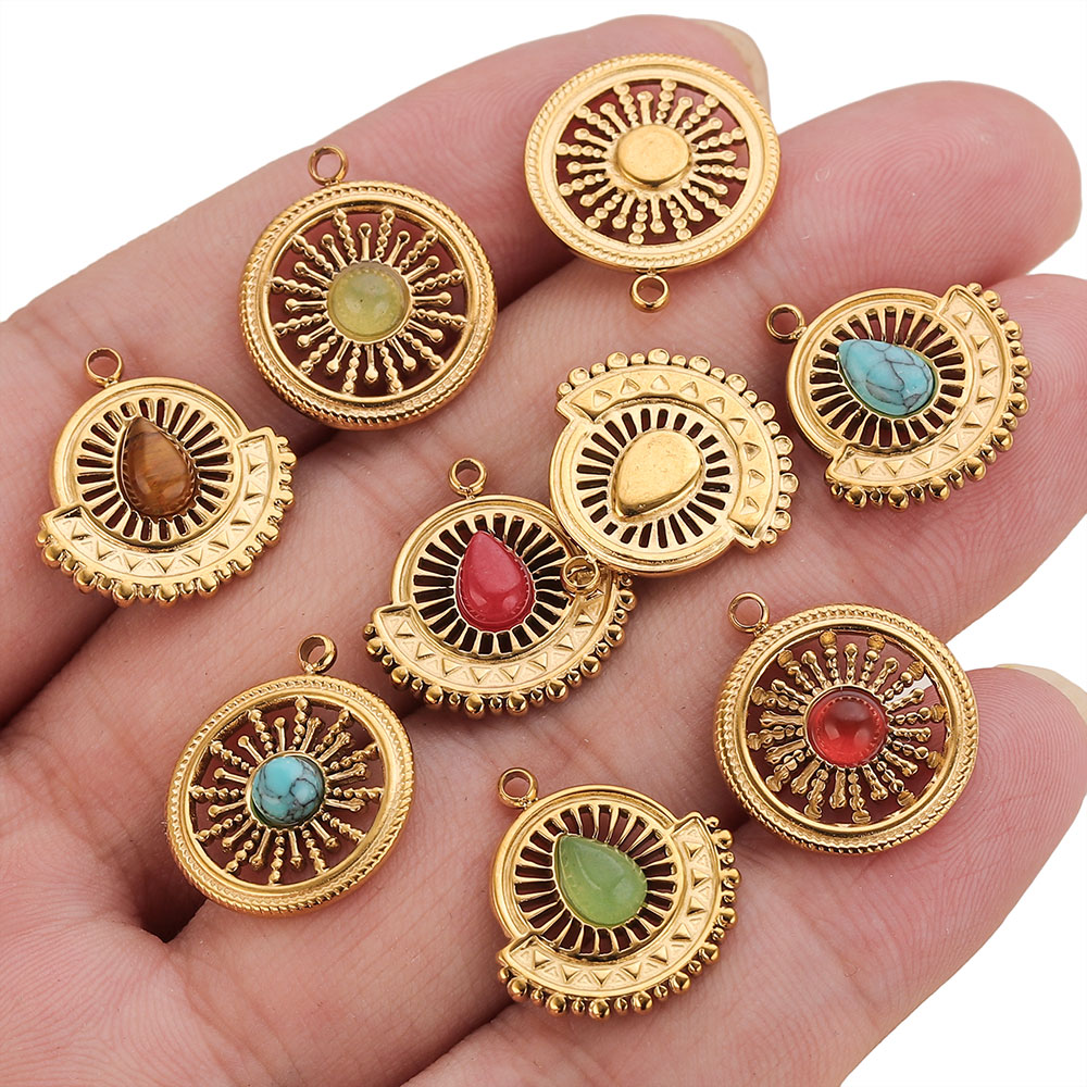 4pcs Stainless Steel Flower Fa - Ethnic Boho Fashion ulasan dan harga