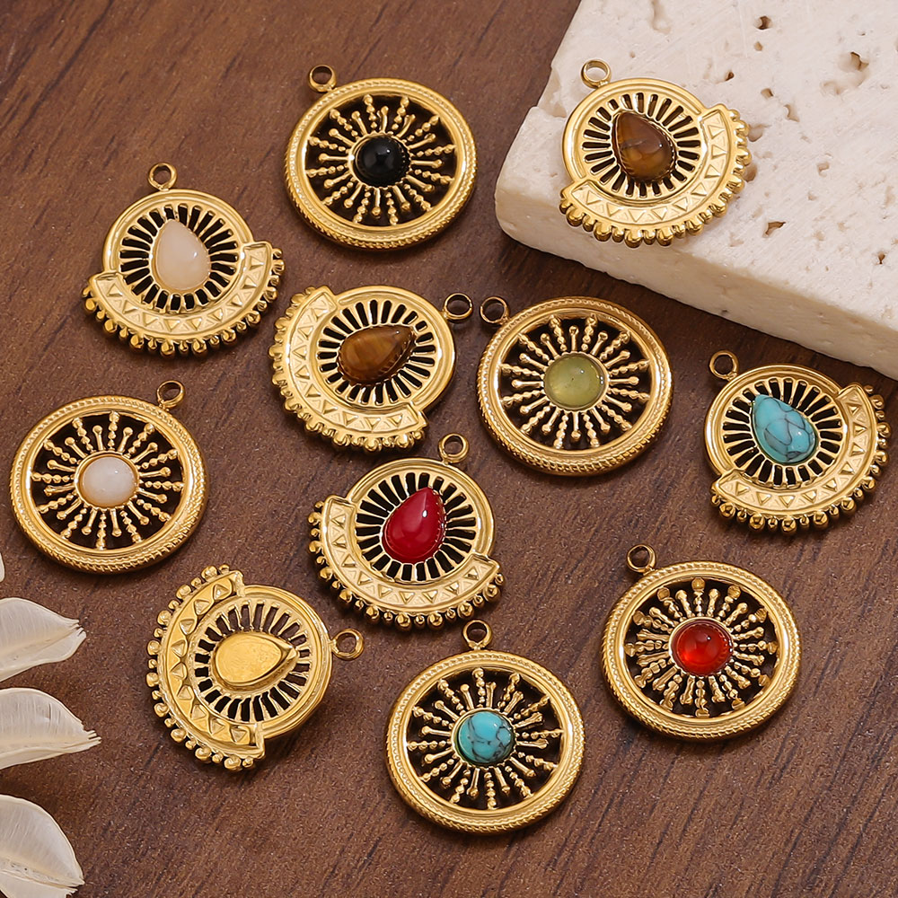 4pcs Stainless Steel Flower Fa - Ethnic Boho Fashion ulasan dan harga